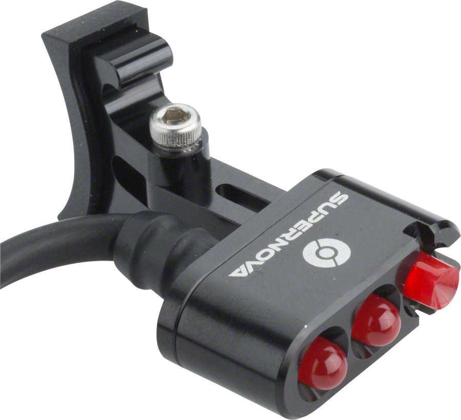 Supernova E3 2 Taillight: Seatpost Mount AC Current Black Dynamo & Generator Light Supernova   