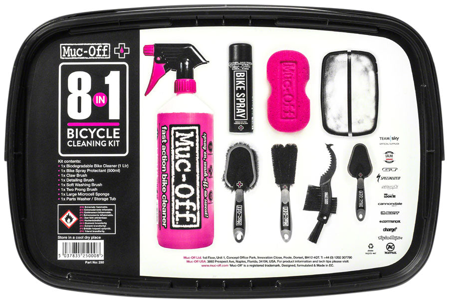 Muc-Off 8-in-1 Cleaning Kit: Tub with 8 Pieces Cleaning Tools Muc-Off   