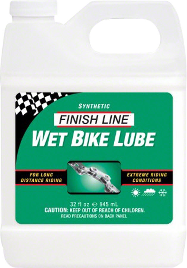 Finish Line WET Bike Chain Lube - 32oz Bulk Degreaser / Cleaner Finish Line   