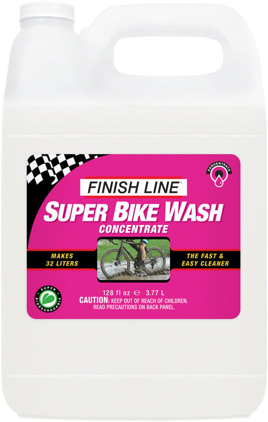 Finish Line Super Bike Wash Cleaner Concentrate - 1 Gallon (Makes 8 Gallons) Degreaser / Cleaner Finish Line   