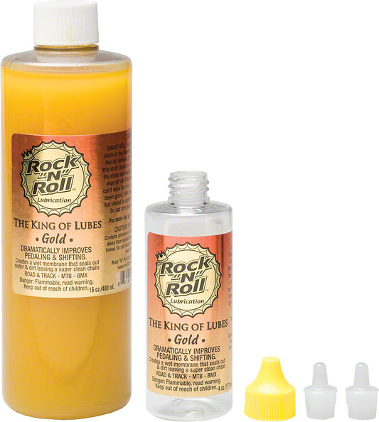 Rock-N-Roll Gold Bike Chain Lube - 16oz Drip Degreaser / Cleaner Rock n roll   