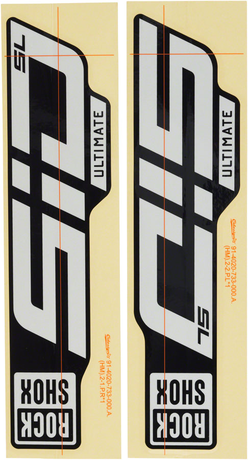 RockShox Fork Decal Kit - SID SL Ultimate 27.5"/29" Sticker/Decal RockShox   