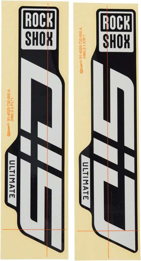 RockShox Fork Decal Kit - SID Ultimate 27.5"/29" Sticker/Decal RockShox   