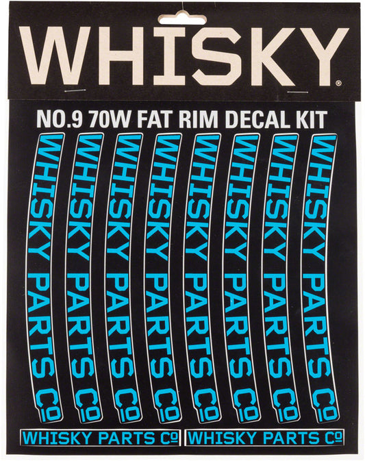 WHISKY 70w Rim Decal Kit for 2 Rims Cyan Rim Part Whisky Parts Co.   