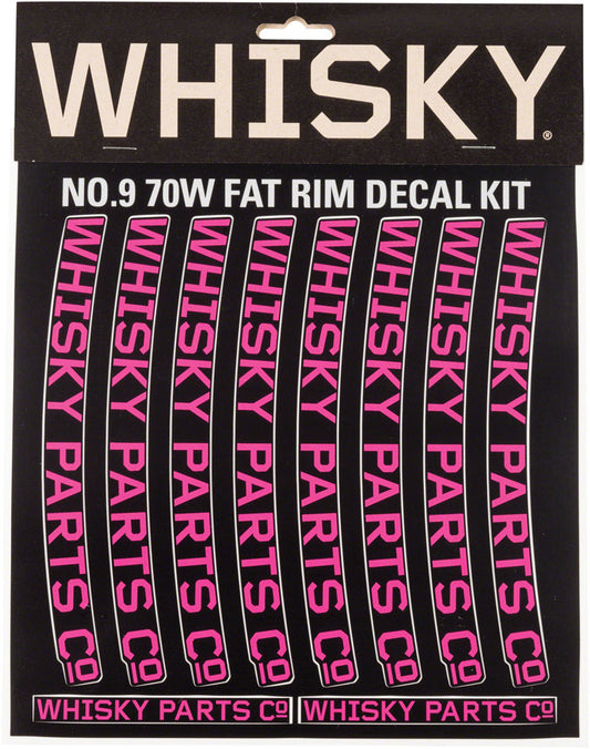 WHISKY 70w Rim Decal Kit for 2 Rims Magenta Rim Part Whisky Parts Co.   