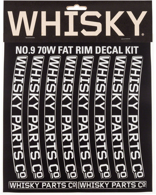 WHISKY 70w Rim Decal Kit for 2 Rims Light Gray Rim Part Whisky Parts Co.   