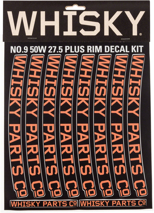 WHISKY 50w Rim Decal Kit for 2 Rims Orange Rim Part Whisky Parts Co.   