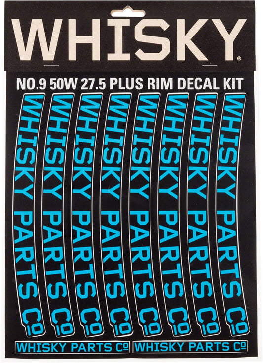 WHISKY 50w Rim Decal Kit for 2 Rims Cyan Rim Part Whisky Parts Co.   