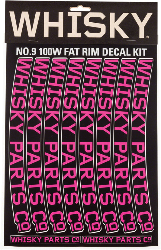 WHISKY 100w Rim Decal Kit for 2 Rims Magenta Rim Part Whisky Parts Co.   