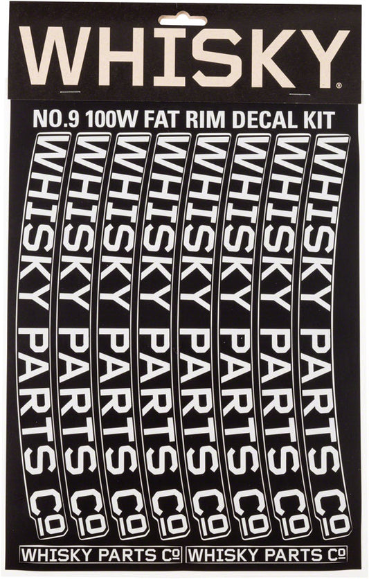 WHISKY 100w Rim Decal Kit for 2 Rims Light Gray Rim Part Whisky Parts Co.   