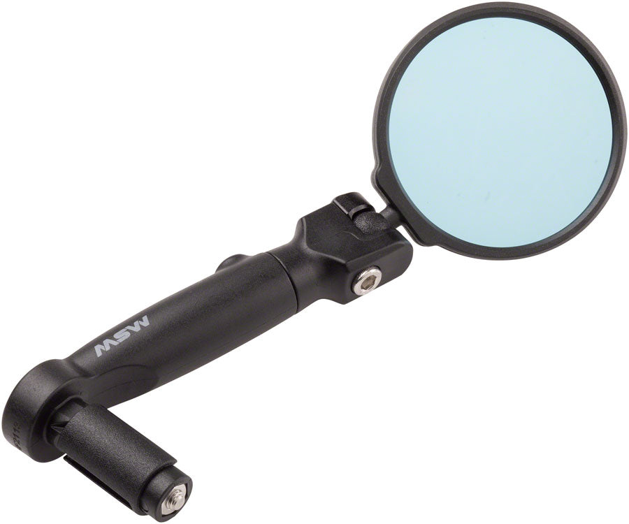 MSW Handlebar Mirror - Flat and Drop Bar Anti-Glare Blue Lens Mirrors MSW   