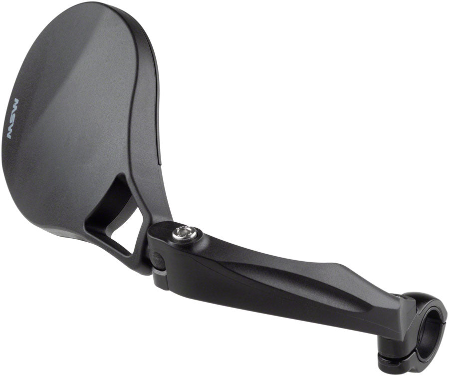 MSW Handlebar Mirror - Flat Bar Right Side HD Glass Lens Mirrors MSW   