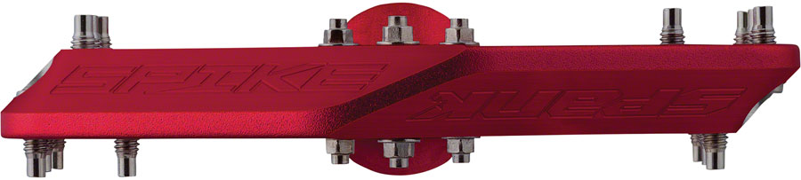 Spank Spike Pedals - Platform Aluminum 9/16" Red Pedals Spank   