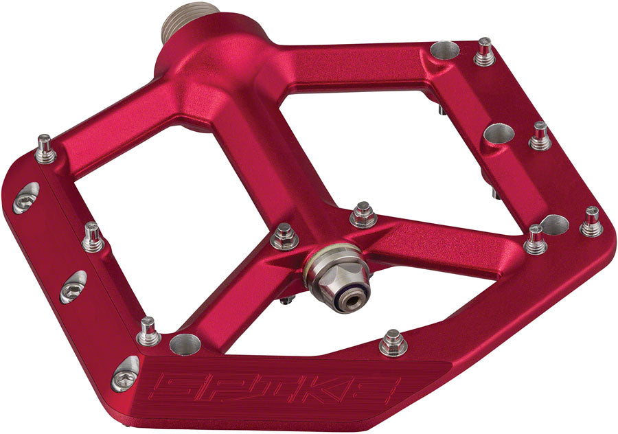 Spank Spike Pedals - Platform Aluminum 9/16" Red Pedals Spank   