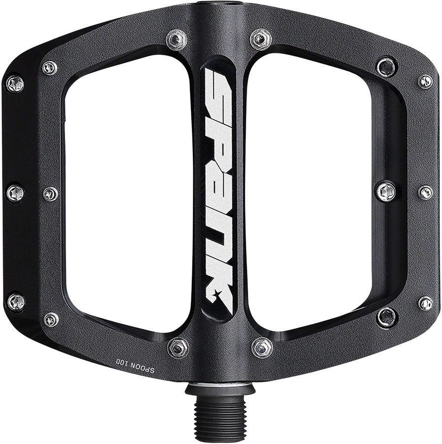Spank Spoon 90 Pedals - Platform Aluminum 9/16" 90mm Wide Black Pedals Spank   