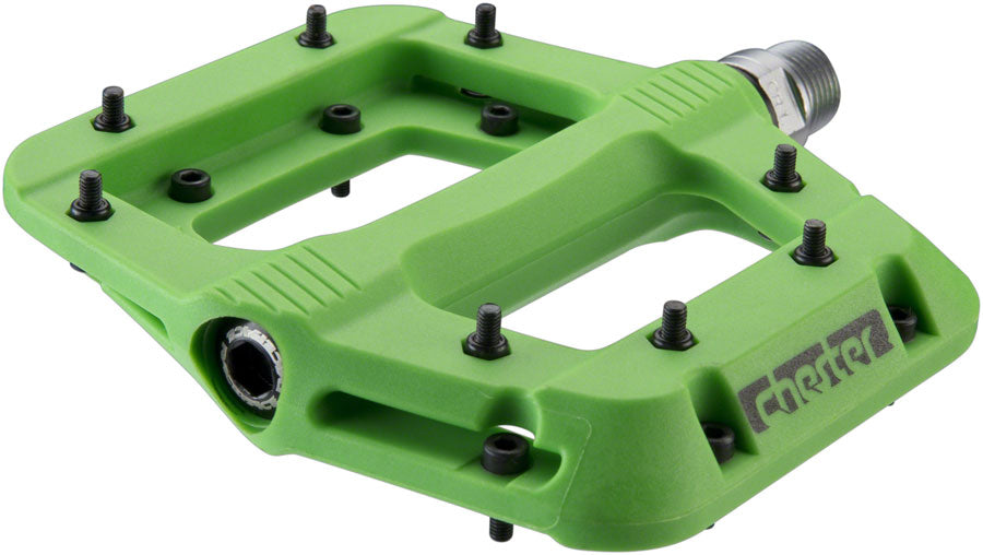 RaceFace Chester Pedals - Platform Composite 9/16" Green Pedals Race Face   