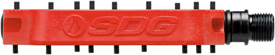 SDG Comp Pedals - Platform Composite  9/16"  Red Pedals SDG   