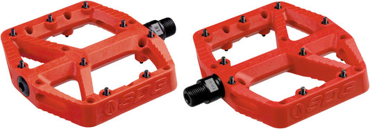 SDG Comp Pedals - Platform Composite  9/16"  Red Pedals SDG   