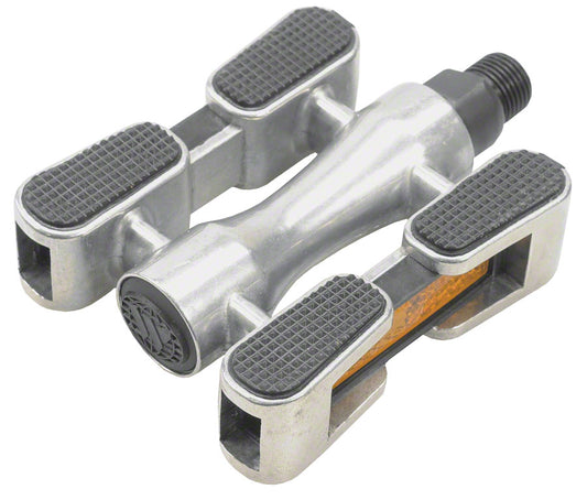 Dimension Cruiser Pedals - Platform Aluminum 9/16" Silver/Black Pedals Dimension   