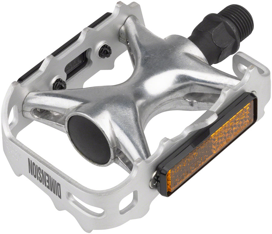 Dimension Mountain Compe Pedals - Platform Aluminum 9/16" Silver Pedals Dimension   