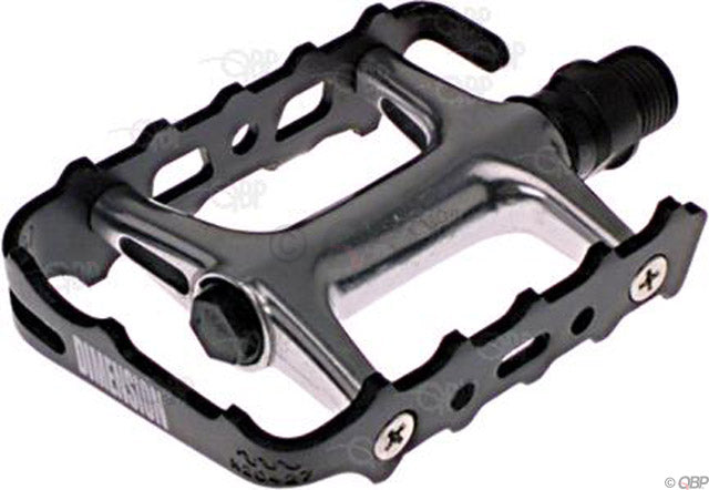 Dimension Mountain Pro Pedals - Platform Aluminum 9/16" Black Pedals Dimension   