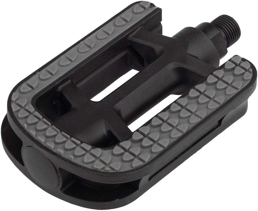 Dimension City Pedals - Platform Plastic 9/16" Gray/Black Pedals Dimension   