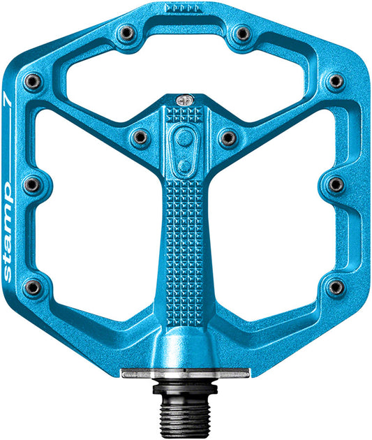 Crank Brothers Stamp 7 Pedals - Platform Aluminum 9/16" Electric Blue Small Pedals Crank Brothers   