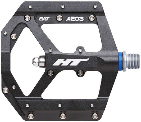 HT Components AE03(EVO+) Pedals - Platform Aluminum 9/16" Black Pedals HT Components   