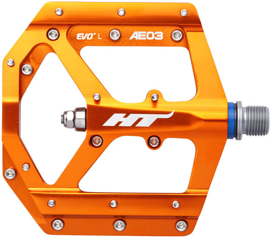 HT Components AE03(EVO+) Pedals - Platform Aluminum 9/16" Orange Pedals HT Components   