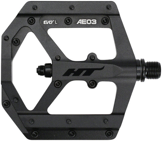 HT Components AE03(EVO+) Pedals - Platform Aluminum 9/16" Stealth Black Pedals HT Components   