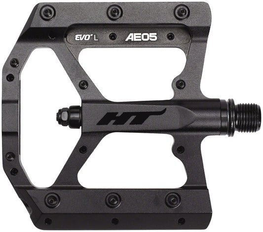 HT Components AE05(EVO+) Pedals - Platform Aluminum 9/16" Stealth Black Pedals HT Components   