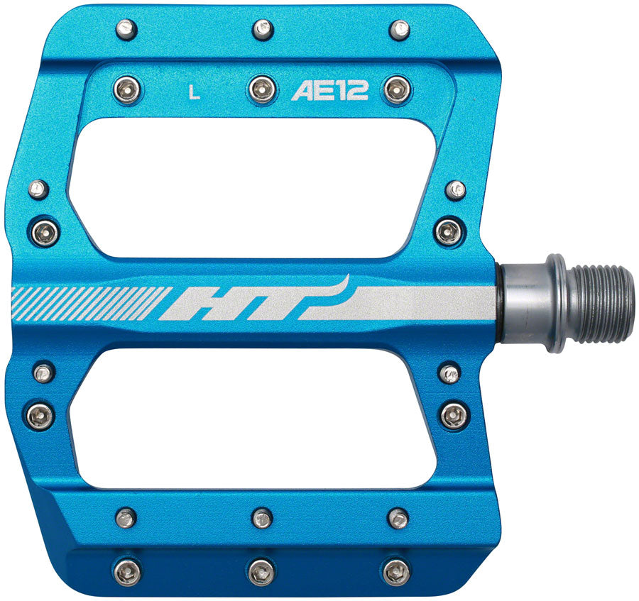 HT Components AE12 Pedals - Platform Aluminum 9/16" Marine Blue Pedals HT Components   