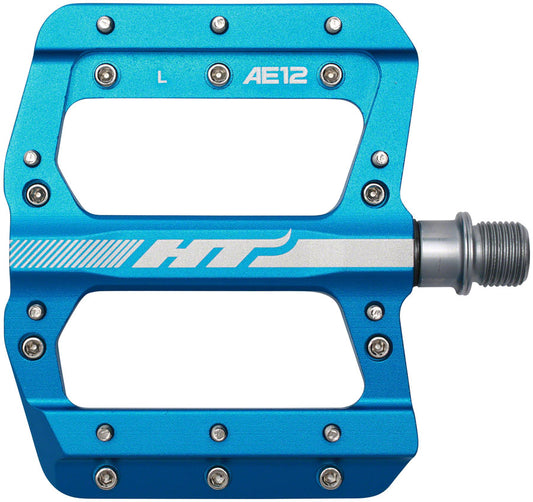 HT Components AE12 Pedals - Platform Aluminum 9/16" Marine Blue Pedals HT Components   