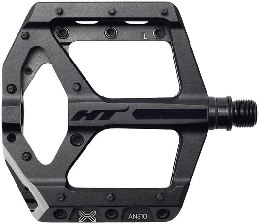 HT Components ANS10 Pedals - Platform Aluminum 9/16" Stealth Black Pedals HT Components   
