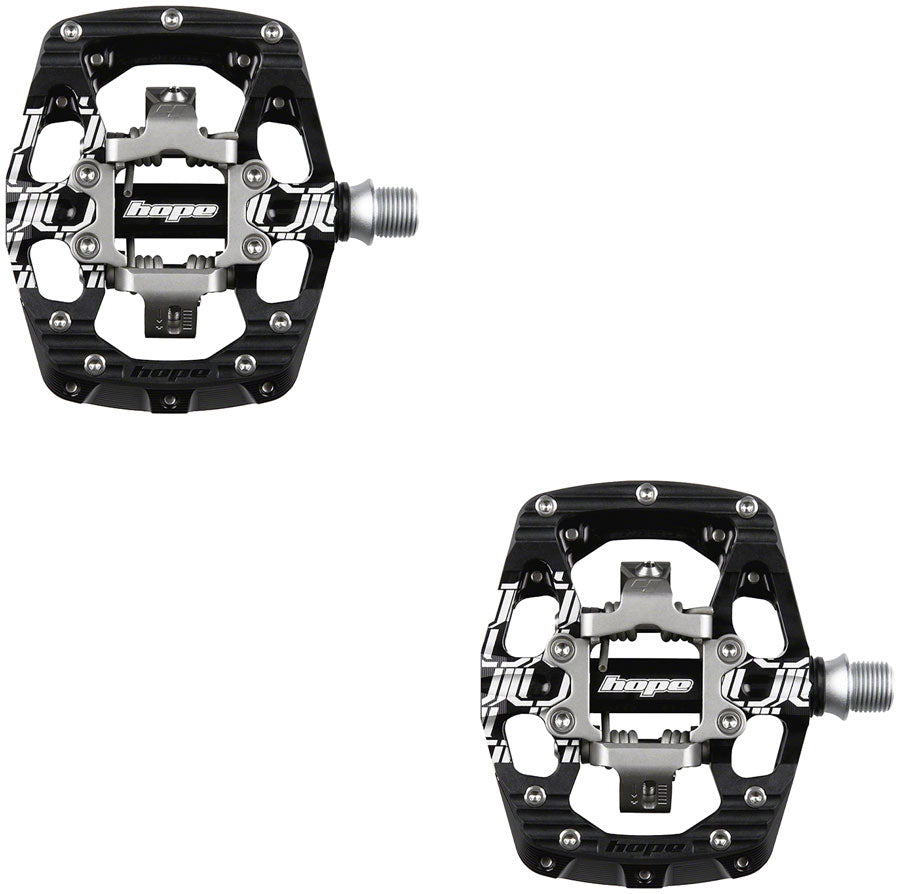 Hope GC Union Clip Pedal - Dual Sided Clipless with Platform 9/16" Black Pedals Hope   