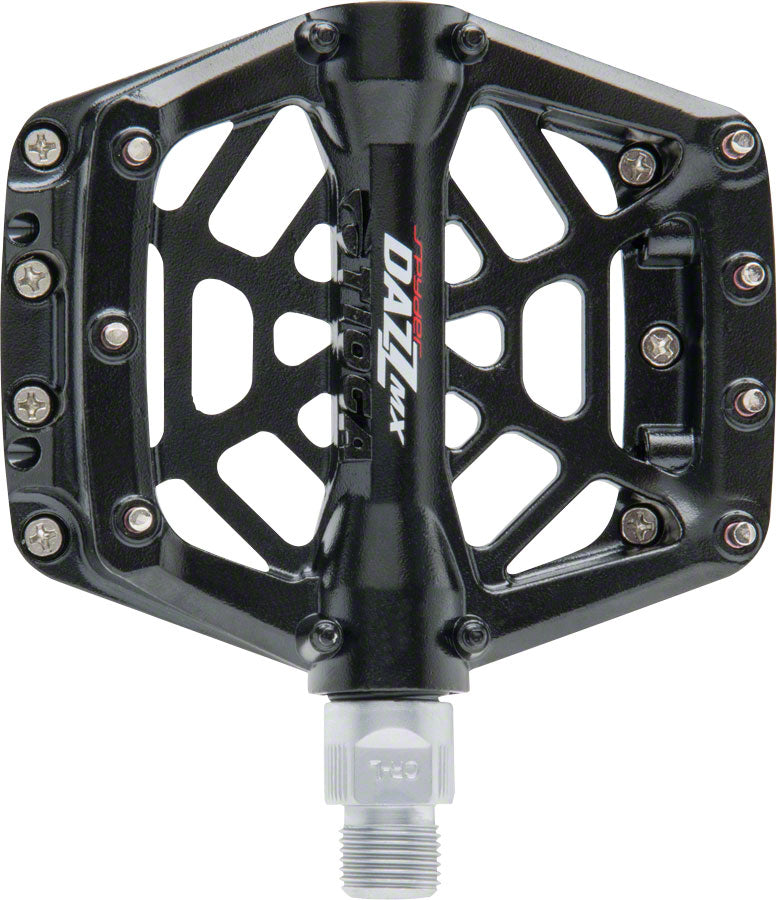 Tioga DAZZ MX Pedals - Platform Aluminum 9/16" Black Pedals Tioga   