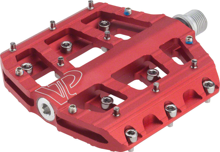 VP Components Vice Trail Pedals - Platform Aluminum 9/16" Red Pedals VP Components   