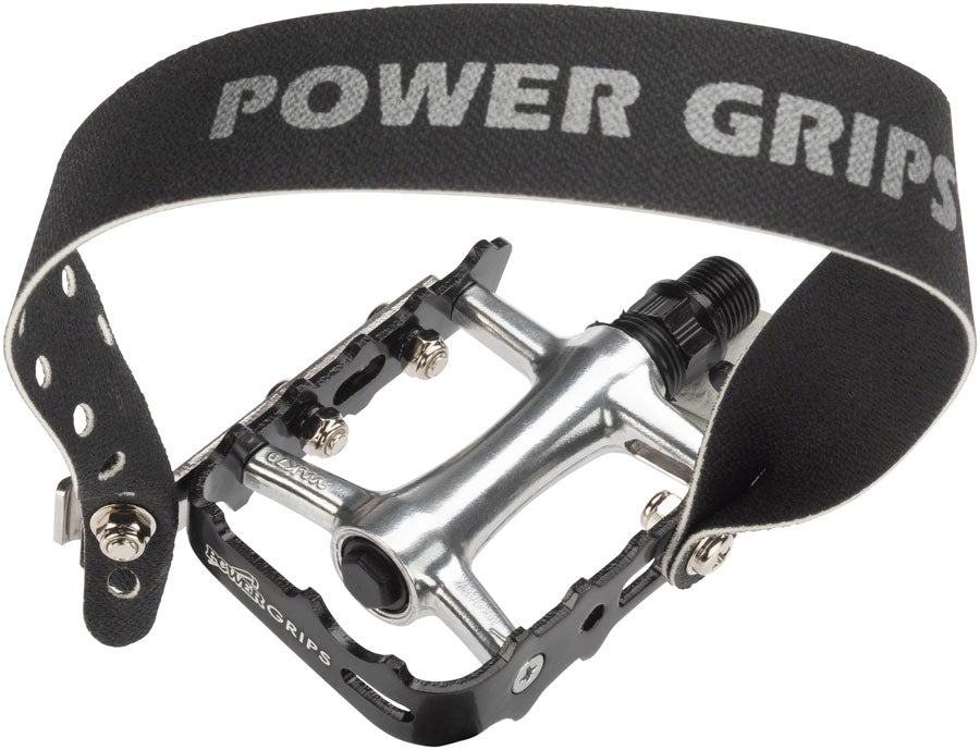 Power Grips High Performance Pedal Kit - Aluminum 9/16" Black XL Pedals Power Grips   