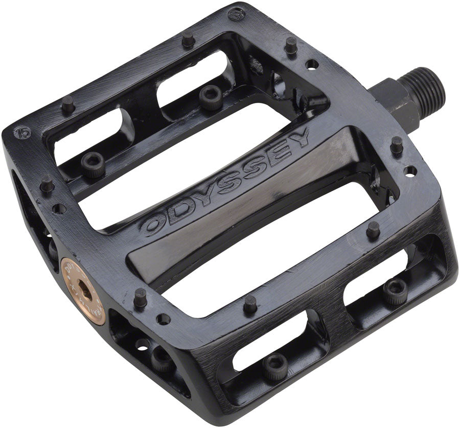 Odyssey Trailmix Pedals - Platform Aluminum 9/16" Black Pedals Odyssey   