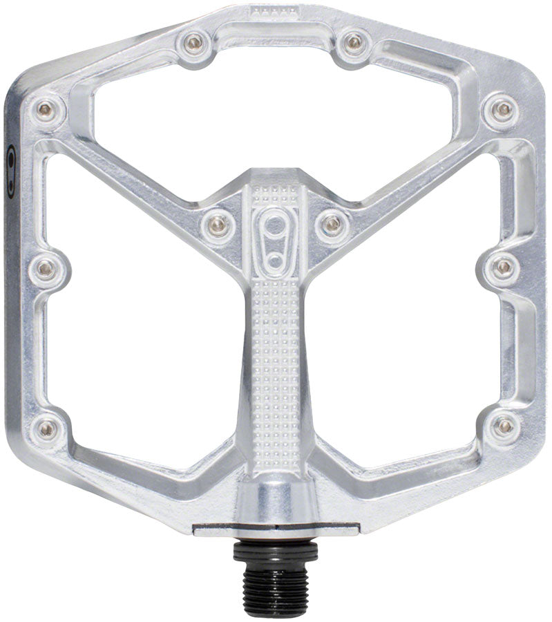 Crank Brothers Stamp 7 Pedals - Platform Aluminum 9/16" High Polish Silver Large Pedals Crank Brothers   