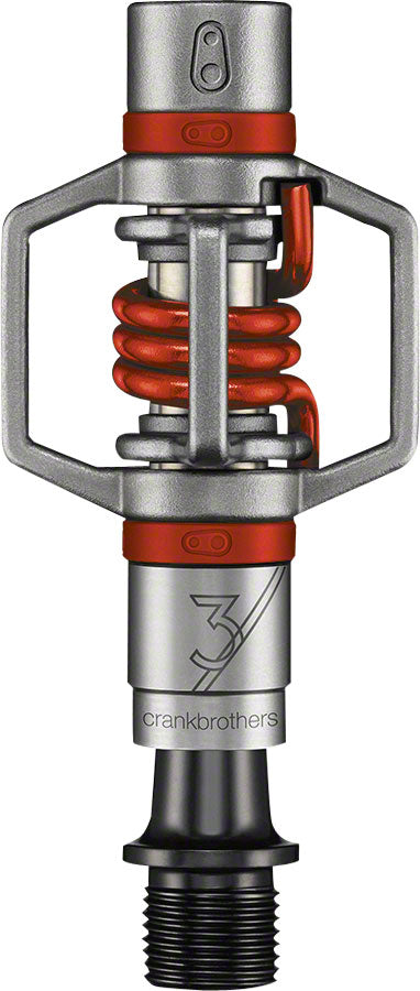 Crank Brothers Egg Beater 3 Pedals - Dual Sided Clipless 9/16" Red Pedals Crank Brothers   