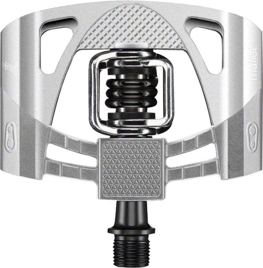 Crank Brothers Mallet 2 Pedals - Dual Sided Clipless Platform Aluminum 9/16" Raw/Silver/BLK Pedals Crank Brothers   