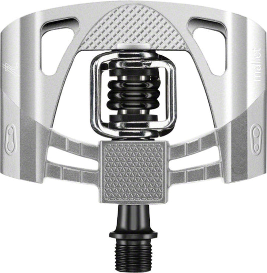 Crank Brothers Mallet 2 Pedals - Dual Sided Clipless Platform Aluminum 9/16" Raw/Silver/BLK Pedals Crank Brothers   