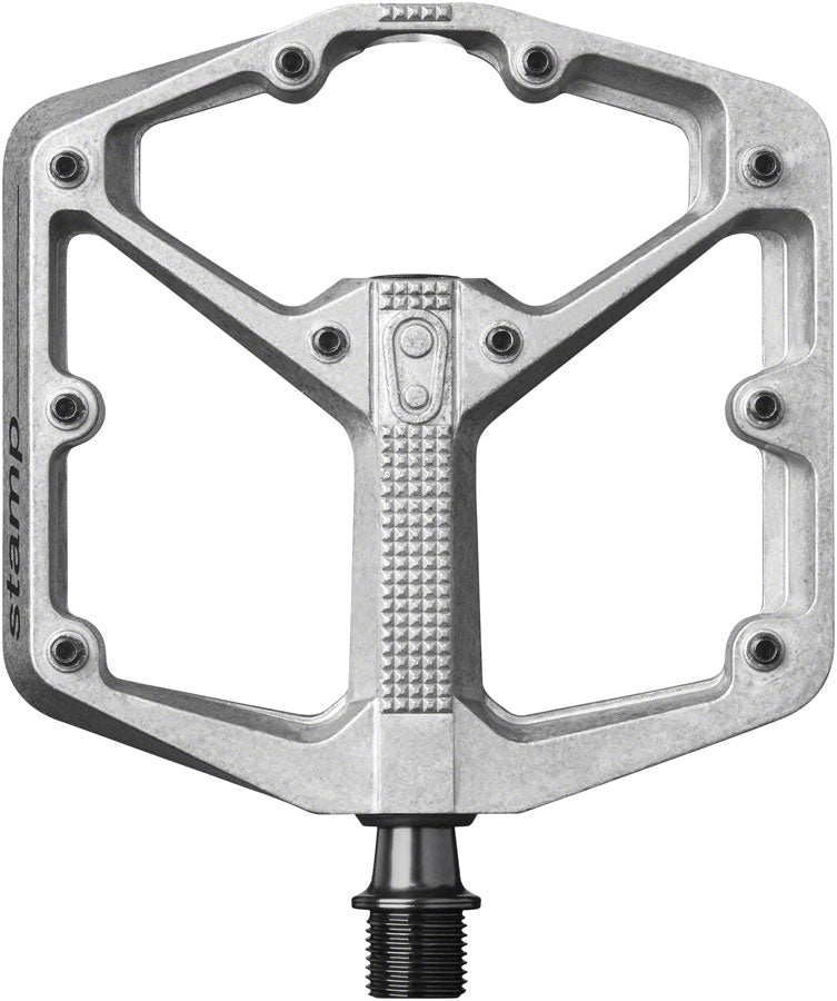 Crank Brothers Stamp 2 Pedals - Platform Aluminum 9/16" Raw Silver Large Pedals Crank Brothers   