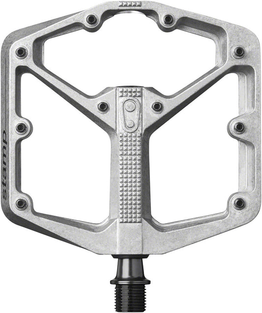 Crank Brothers Stamp 2 Pedals - Platform Aluminum 9/16" Raw Silver Large Pedals Crank Brothers   