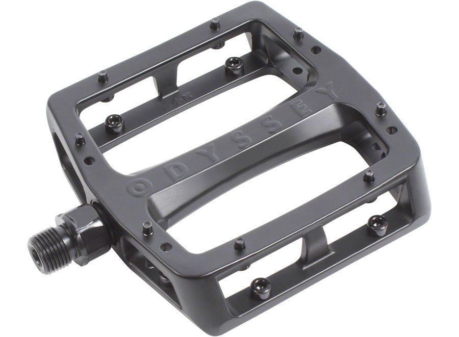 Odyssey Grandstand V2 Pedals - Platform Aluminum 9/16" Black Pedals Odyssey   