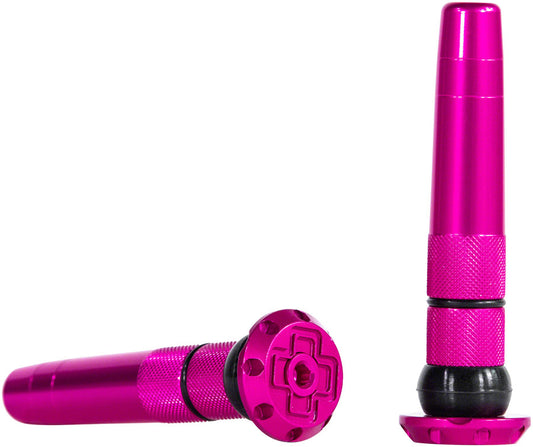 Muc-Off Stealth Tubeless Puncture Plugs Tire Repair Kit - Bar-End Mount Pink Pair Tubeless Accessories Muc-Off   