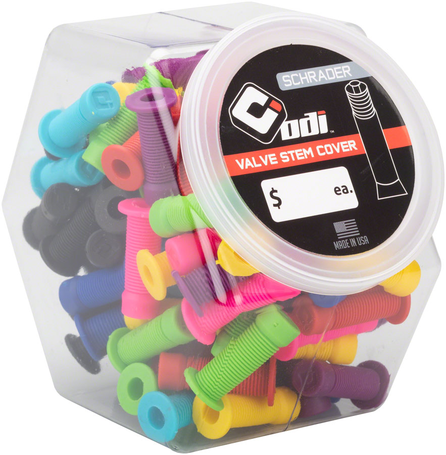 ODI Schrader Valve Stem Caps Candy Jar Tubeless Valves ODI   