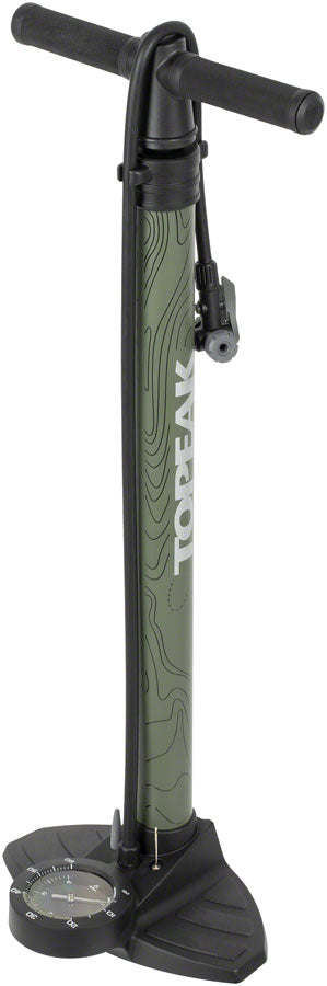 Topeak Joeblow Mountain II Floor Pump - Steel Barrel / Plastic Base 3.5" Gauge 60 Psi /4 Bar Twinhead Floor Pumps Topeak   
