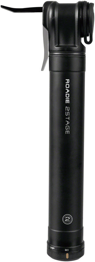 Topeak Roadie Mini Pump - 2Stage 160psi Black Frame Pump Topeak   
